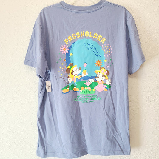 LARGE Disney Parks 2026 WDW EPCOT Flower & Garden Fest Annual Passholder T Shirt