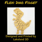 *Choose Color* 3D Printed Chrome DINO Dinosaur T-Rex Flexi Fidget Toy Decor Gift