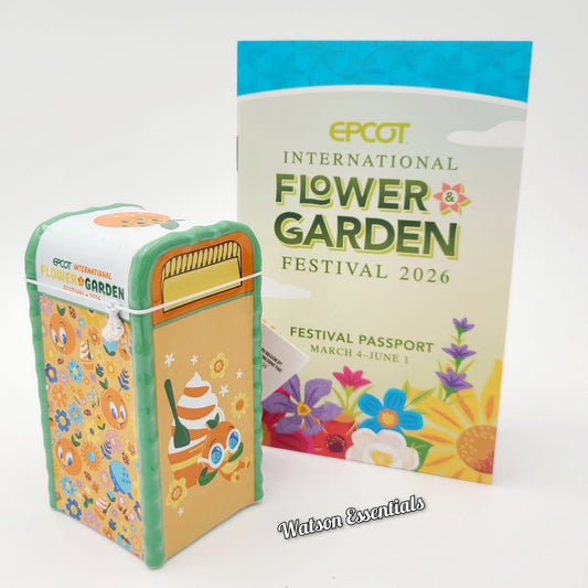 (1) Disney Park 2026 Epcot Flower Garden Festival Orange Bird Salt Pepper Shaker