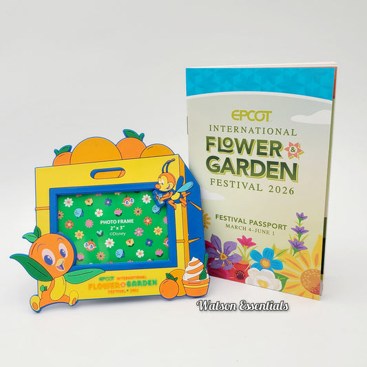 2026 Disney Parks Epcot Flower Garden Festival Orange Bird 2x3” Mini Photo Frame