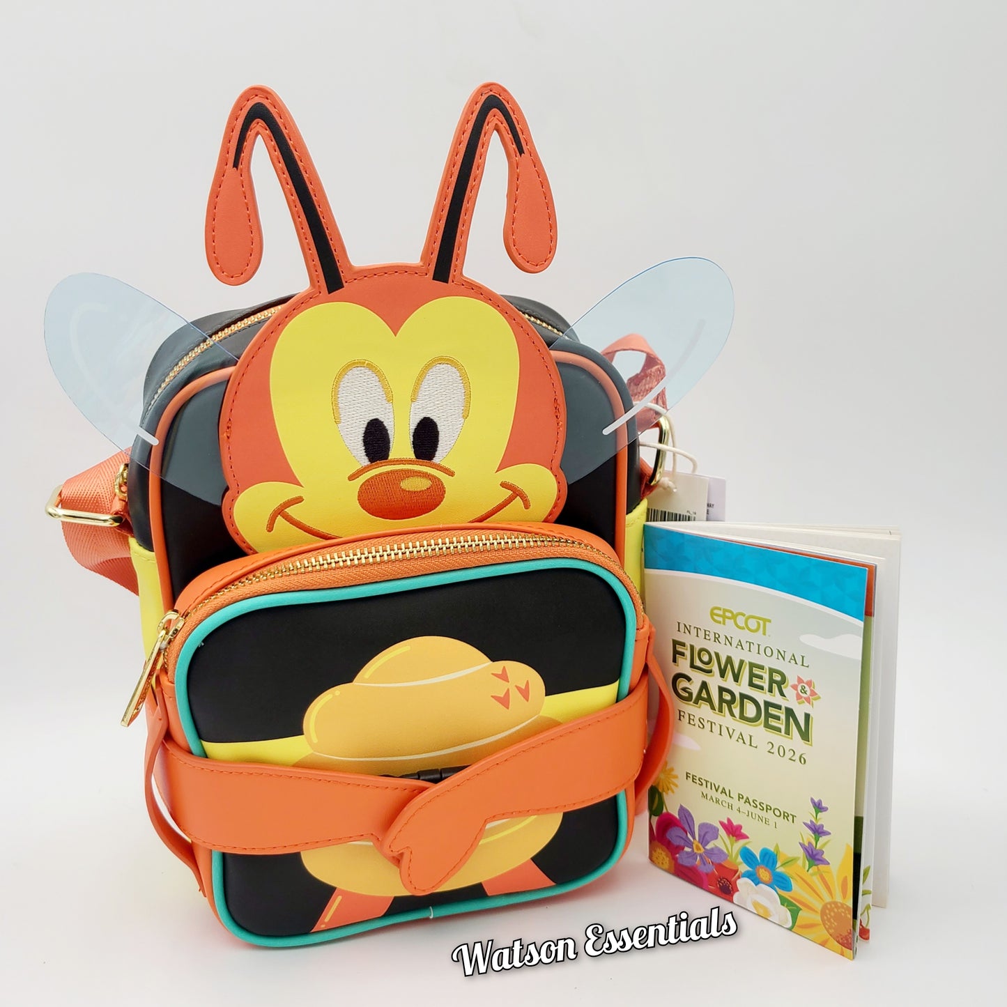 Disney Parks 2026 Epcot Flower Garden Festival Spike Bee Crossbody Bag Loungefly
