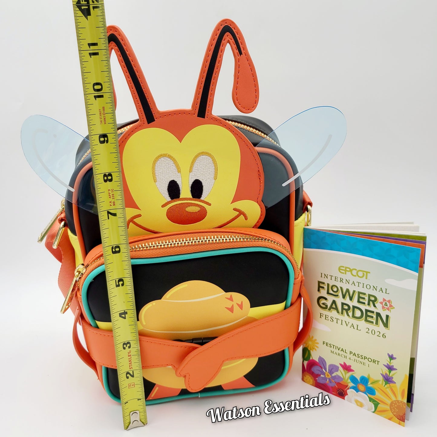 Disney Parks 2026 Epcot Flower Garden Festival Spike Bee Crossbody Bag Loungefly