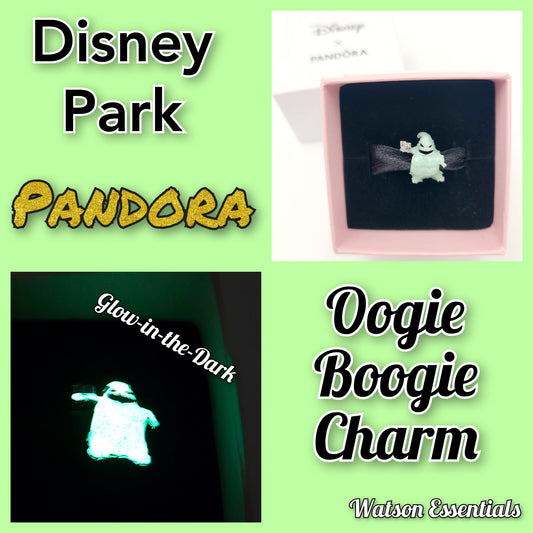 IN HAND Disney Parks Pandora Charm 2026 Halloween Oogie Boogie NBC Glow In Dark