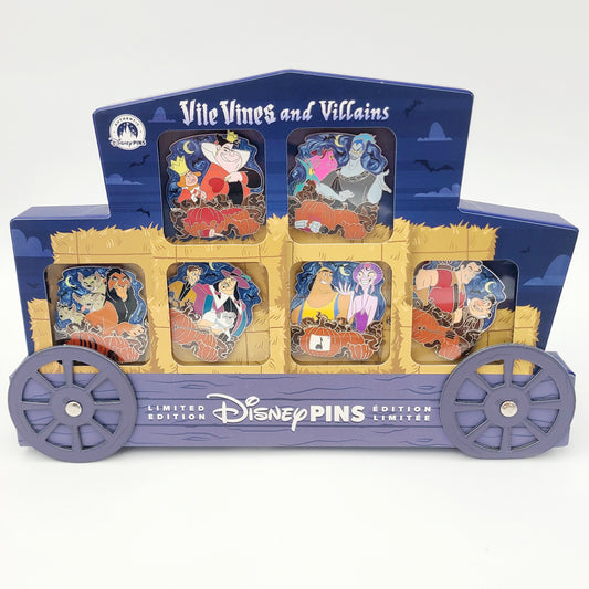 IN HAND Disney Parks 2026 Halloween Villain Box Pin Set with Chaser Pin LE 2000