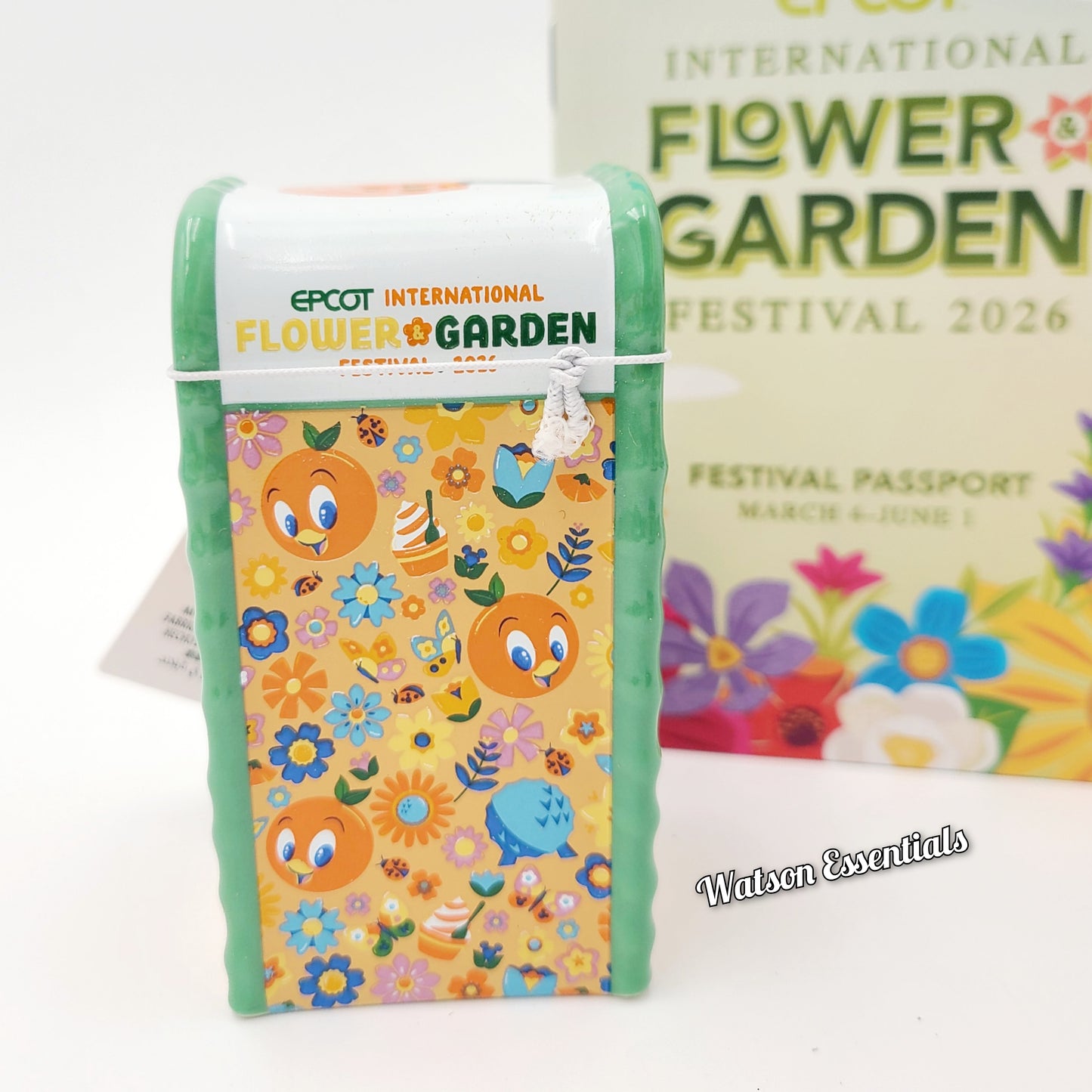 (1) Disney Park 2026 Epcot Flower Garden Festival Orange Bird Salt Pepper Shaker