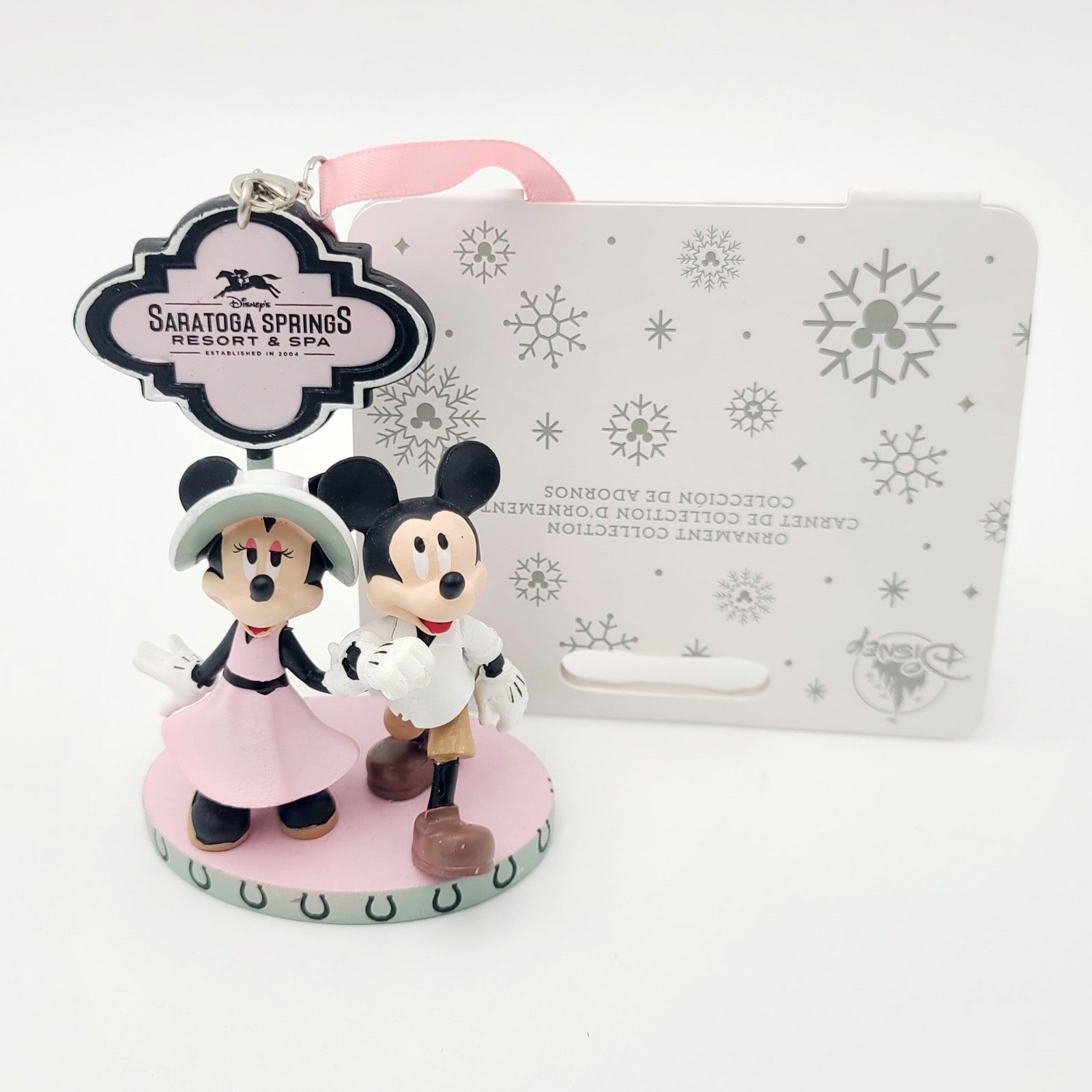2025 Disney Parks Saratoga Springs Resort Spa Mickey & Minnie Mouse Ornament New