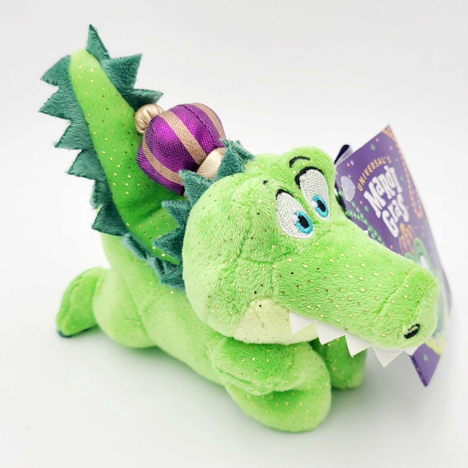 2025 Universal Studios King Gator Mardi Gras Shoulder Pal Plush New