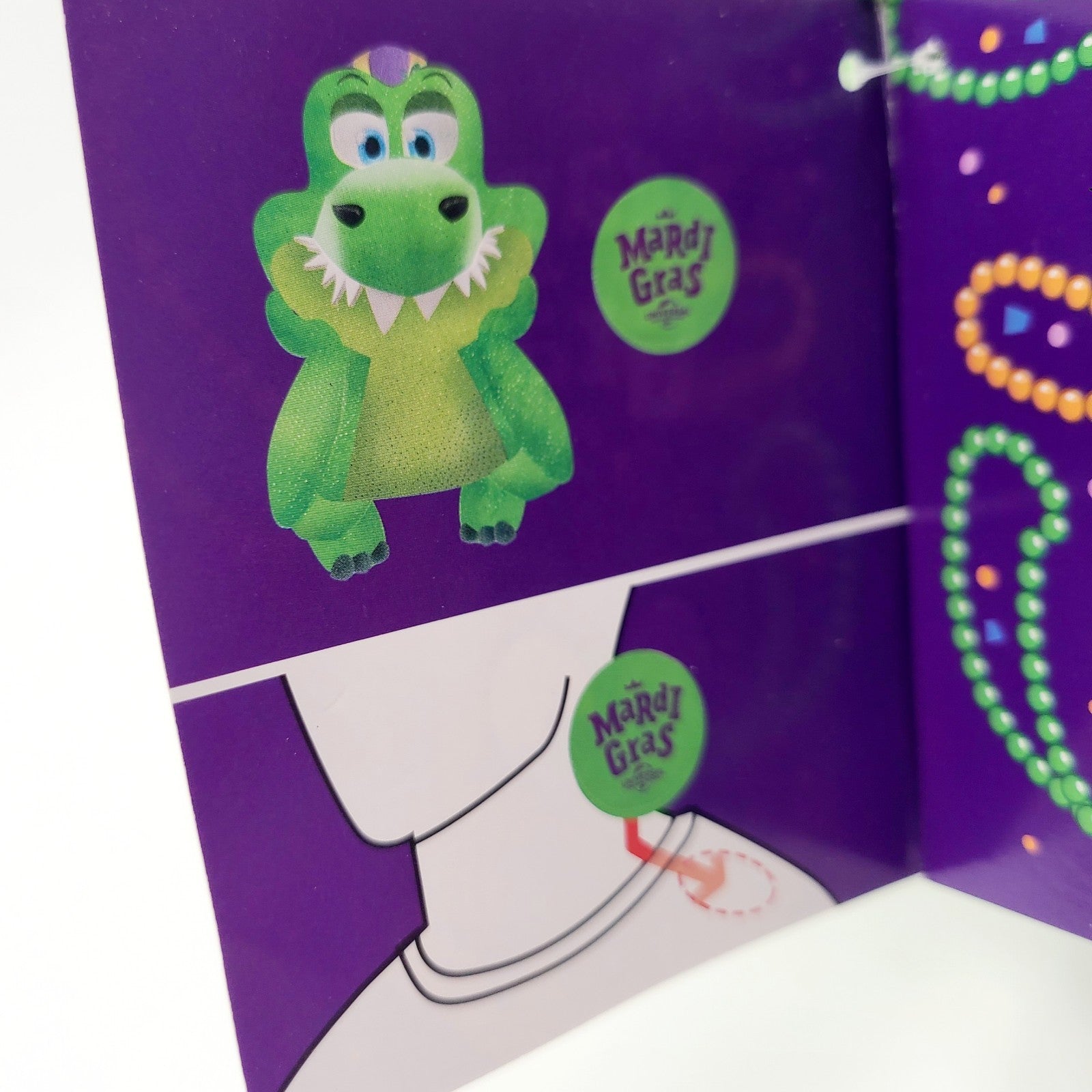 2025 Universal Studios King Gator Mardi Gras Shoulder Pal Plush New