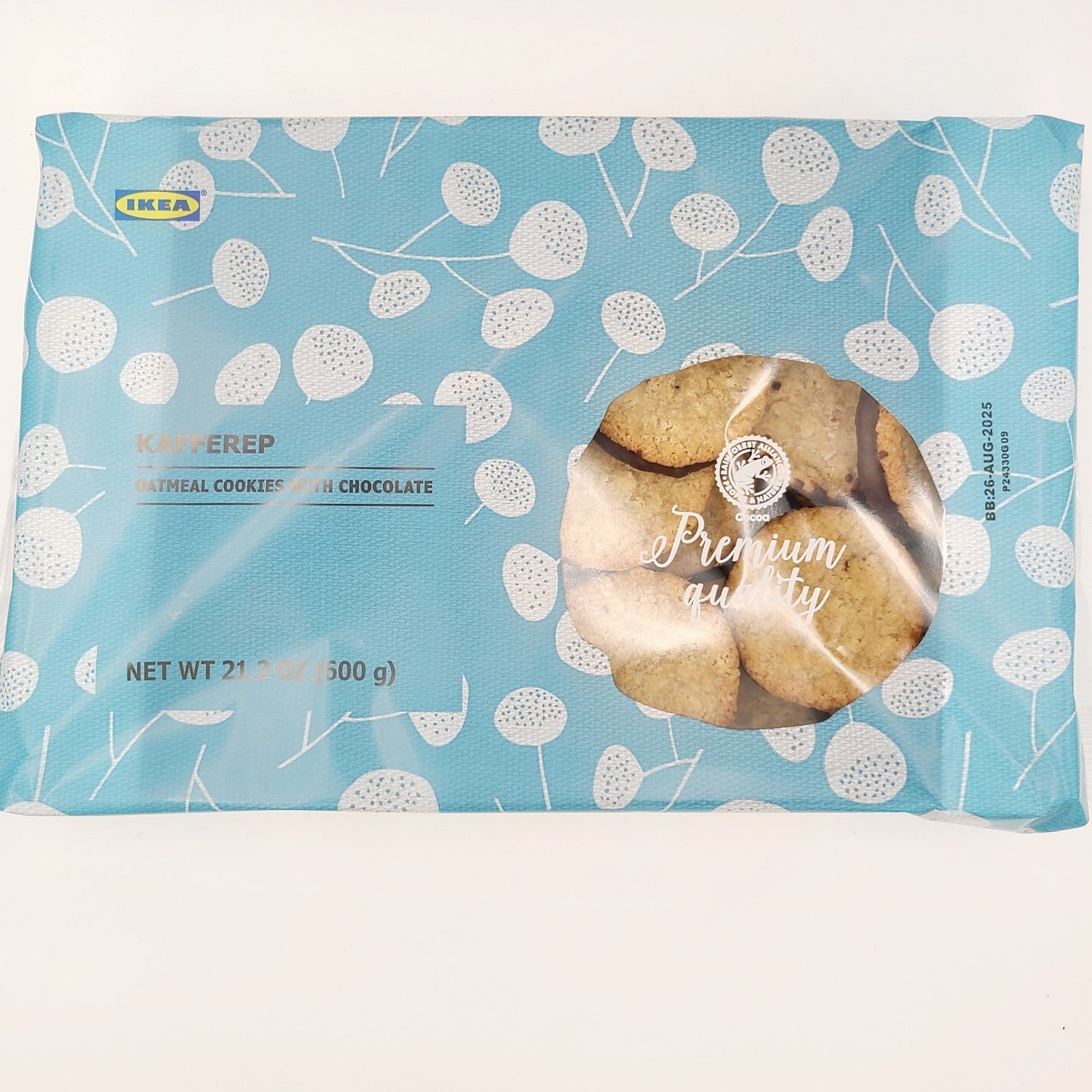 NEW IKEA KAFFEREP Oatmeal Chocolate Biscuits Cookies Rainforest Alliance 1 Pack