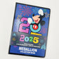 2025 Walt Disney World Parks Mickey Mouse Medallion Collection Coin Book NEW WDW