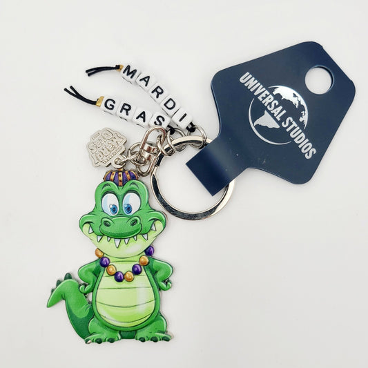 *Keychain* 2025 Universal Studios Mardi Gras Gator Junior Alligator Orlando NEW