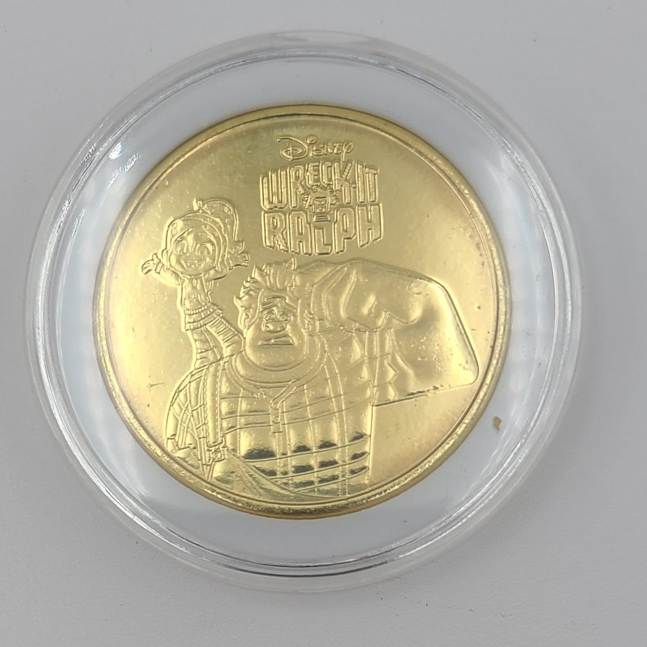 *Wreck It Ralph Coin* Walt Disney World Parks Golden Color Metal Medallion NEW