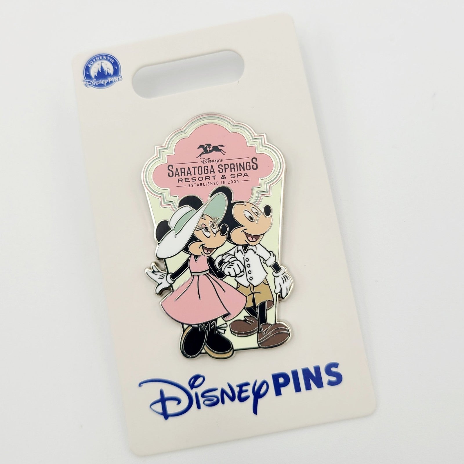 *PIN* Disney Parks Saratoga Springs Resort Spa Mickey & Mickey Walking 2025 Pink