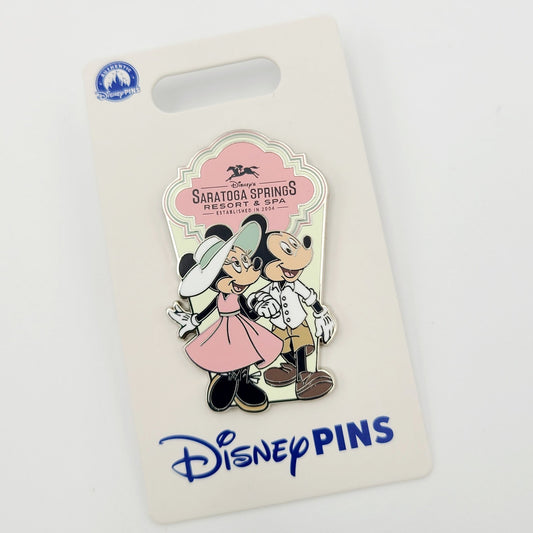 *PIN* Disney Parks Saratoga Springs Resort Spa Mickey & Mickey Walking 2025 Pink