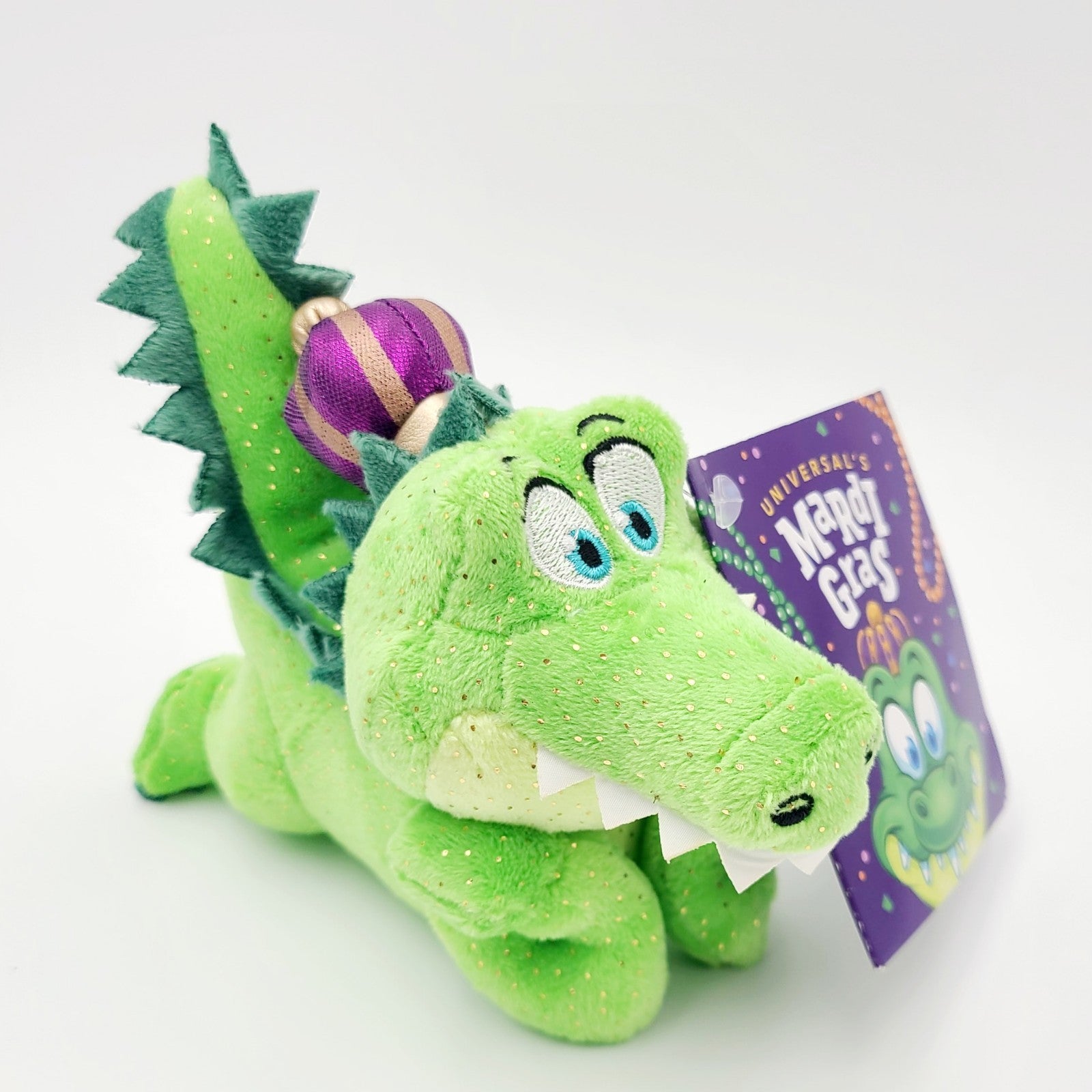 2025 Universal Studios King Gator Mardi Gras Shoulder Pal Plush New