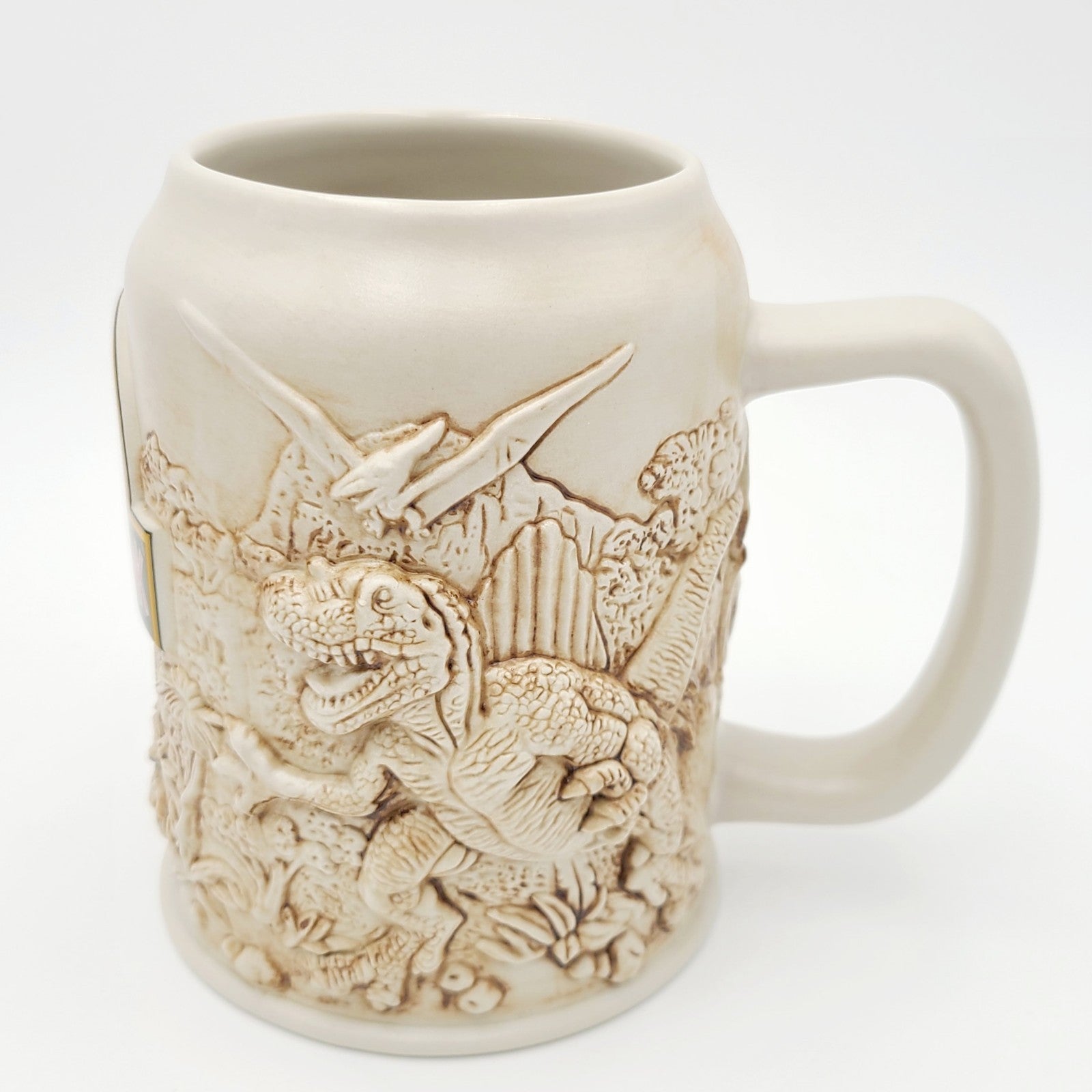 Universal Studios Exclusive Jurassic Park Fossil Bone Sculpted Jumbo Mug New
