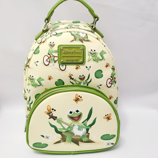 NEW Walt Disney World Parks Muppets Kermit The Frog Mini Loungefly Backpack NWT