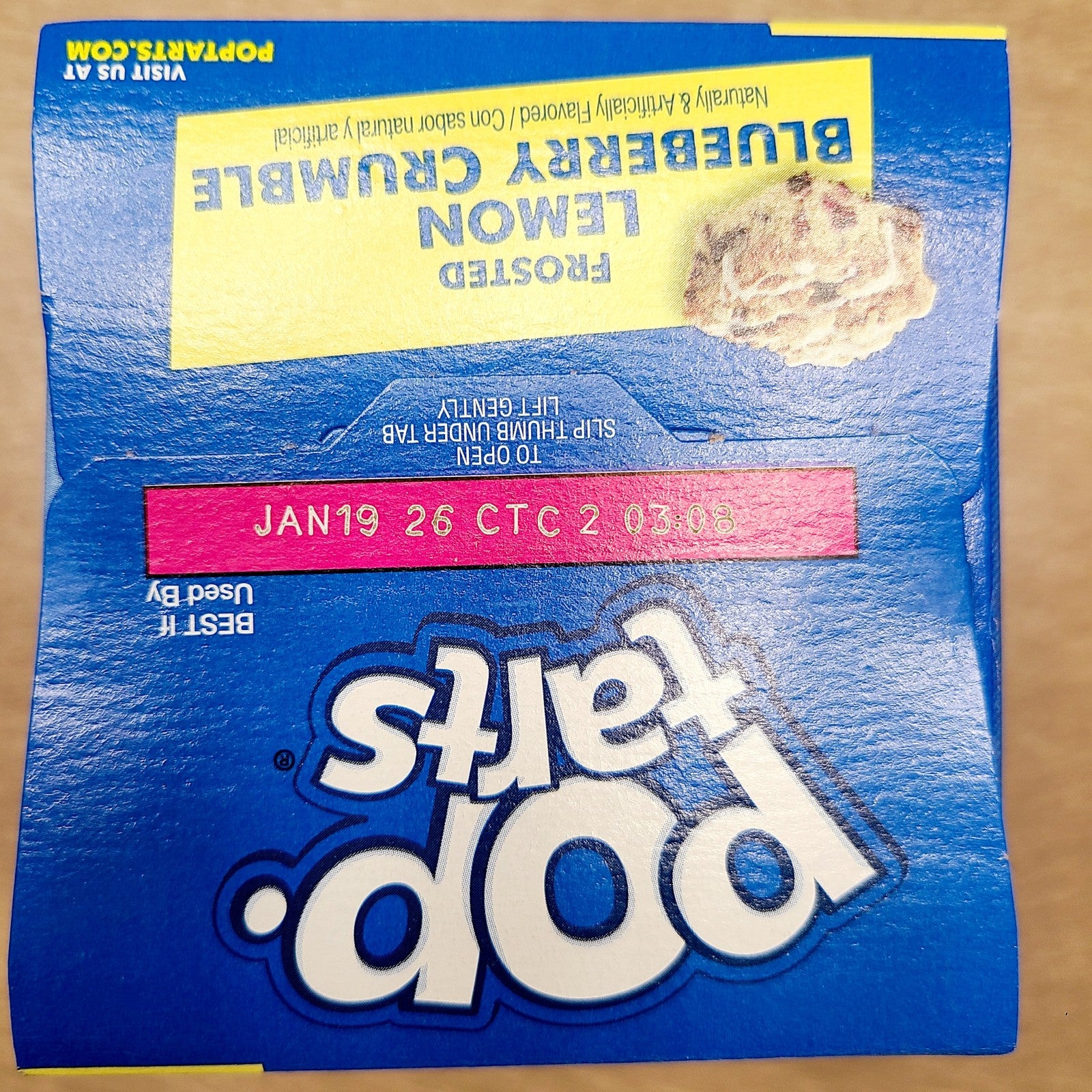 (2 Boxes) Kelloggs Frosted Lemon Blueberry Pop Tarts 16 Toaster Pastries Total